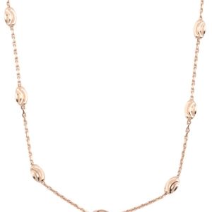 .925 station necklace Rose Gold over